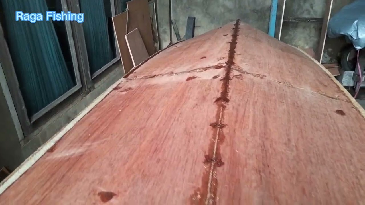 Pembuatan Speedboat playwood lapis fiber - Part. #1