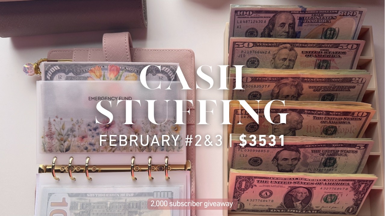 Cash Envelope Stuffing 🦆 | $3531 | Giveaway!!