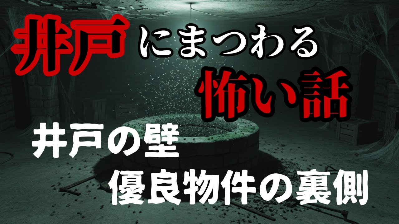 【怖い話】井戸にまつわる怖い話「井戸の壁」「優良物件の裏側」【ゆっくり】
