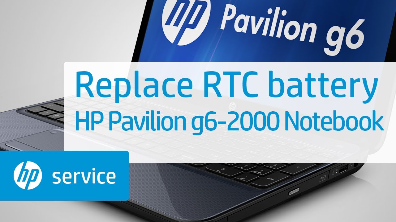 Replace the RTC battery | HP Pavilion g6-2000 Notebook | HP Support