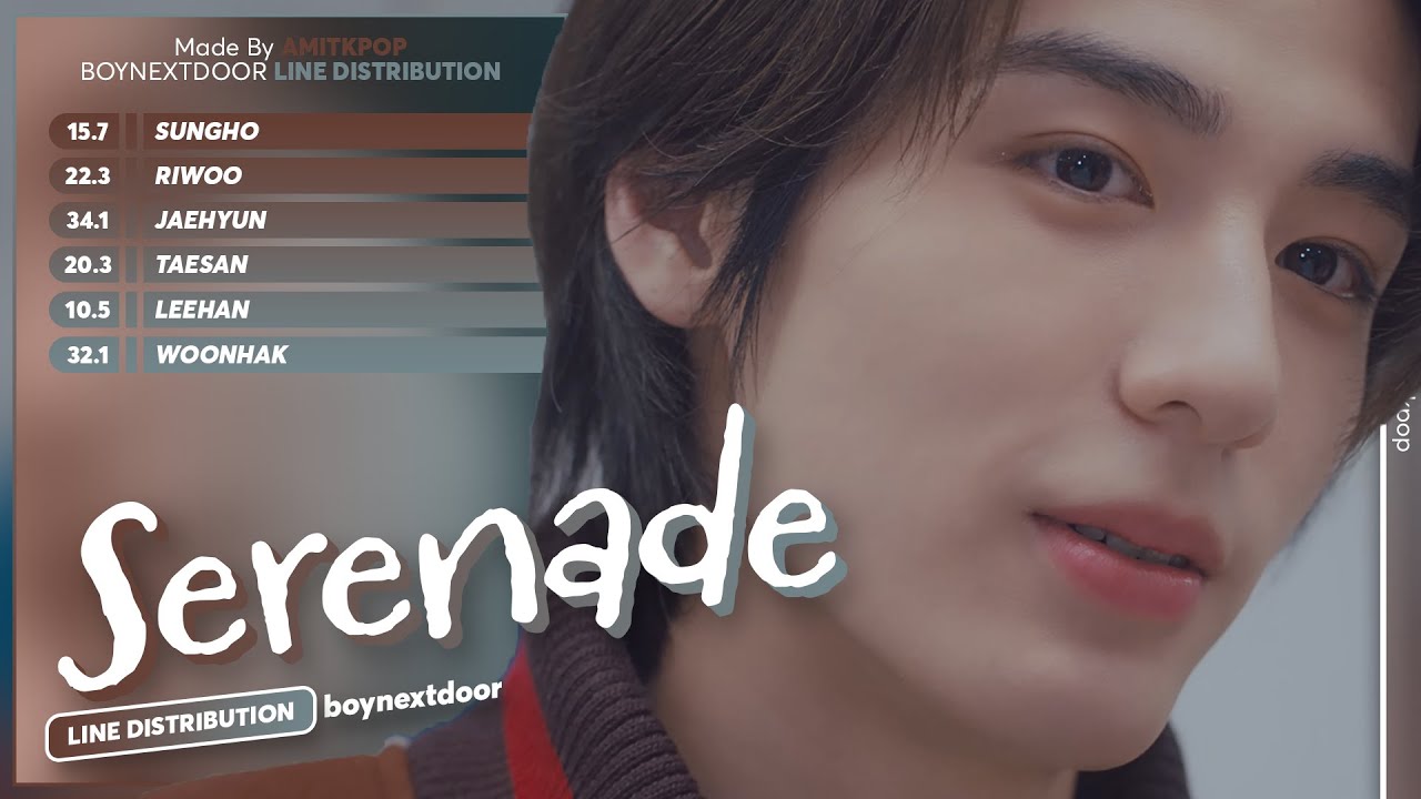 BOYNEXTDOOR - Serenade | Line Distribution