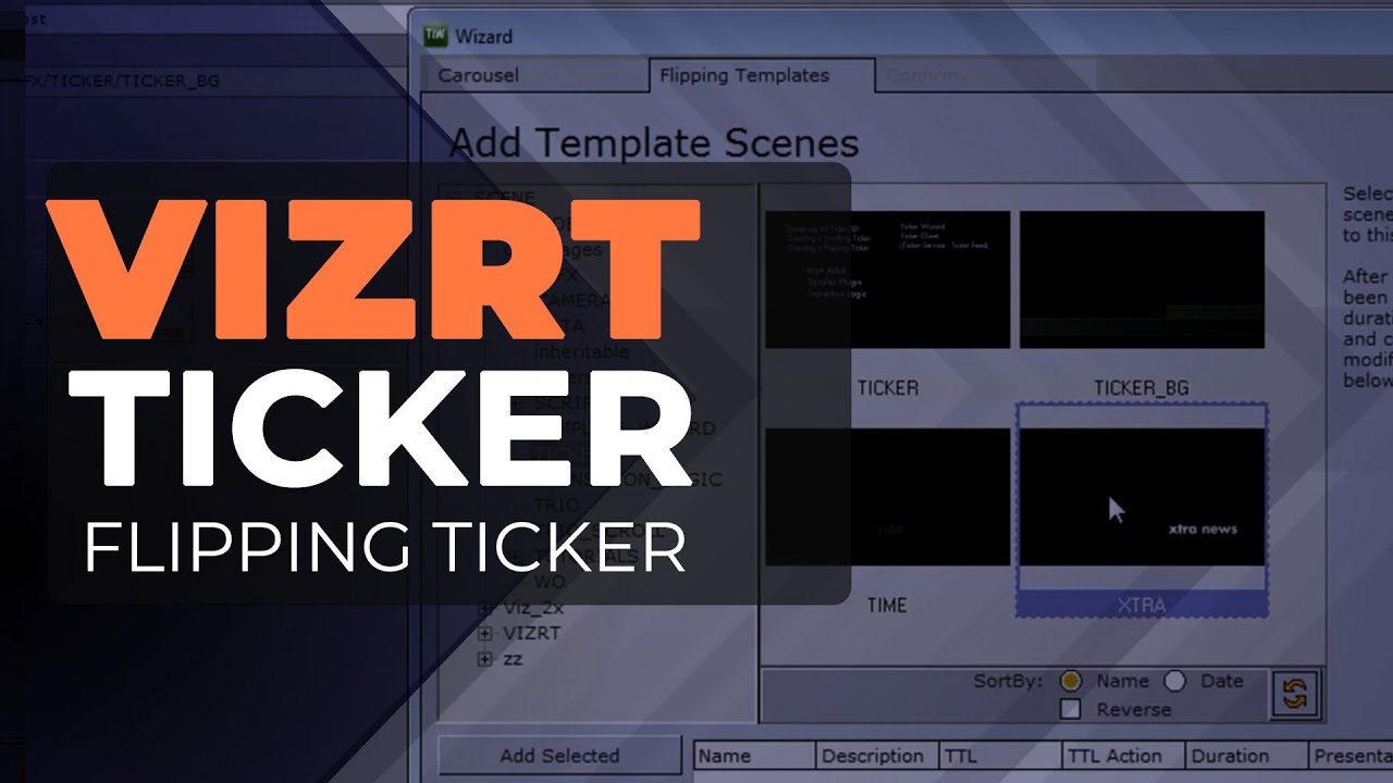 Vizrt Ticker - Flipping Tickers