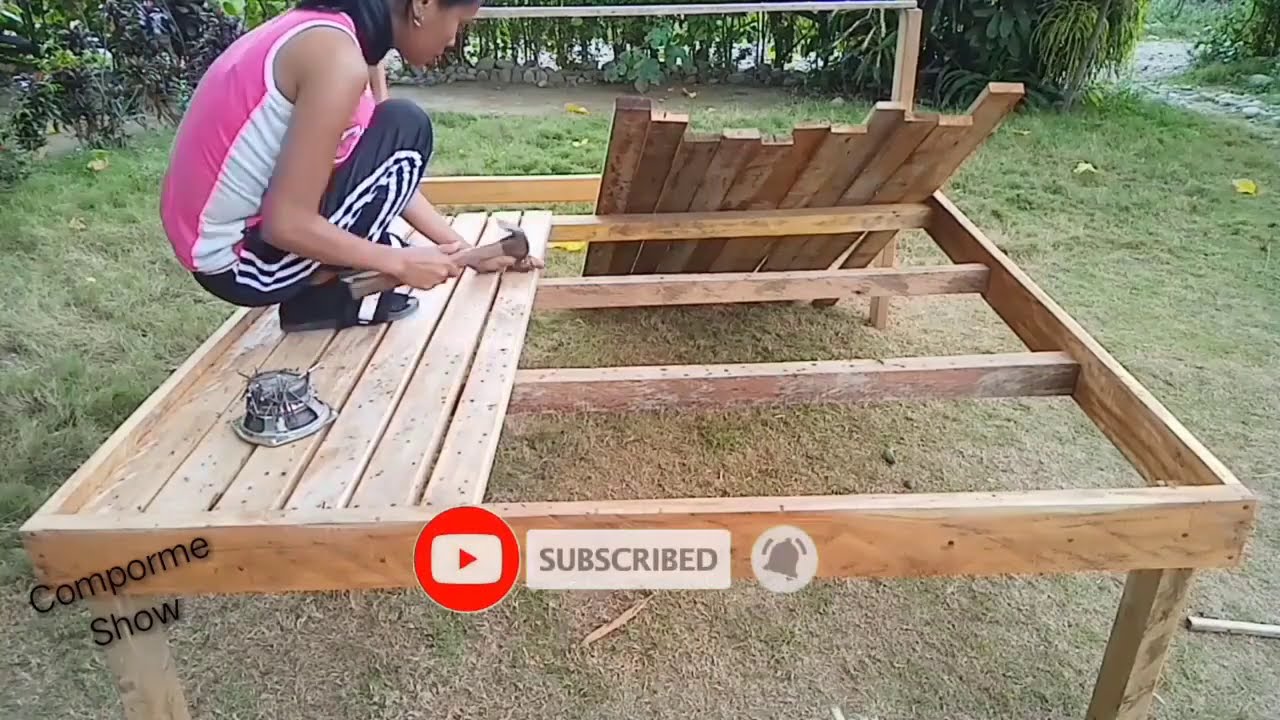 BUILDING BED FRAME FROM SCRAP WOOD | FURNITURE STYLE DESIGN