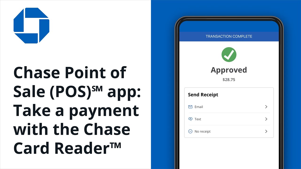 Chase Point of Sale (POS)℠ app: Take a payment with the Chase Card Reader&trade;