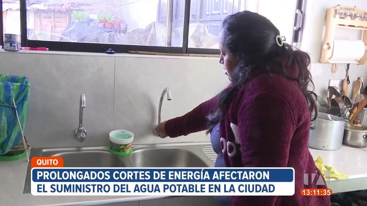 Empresa de agua de Quito en emergencia institucional en medio de apagones