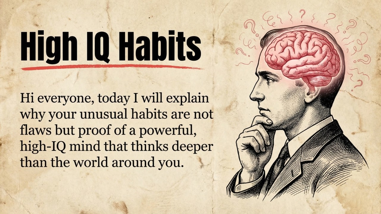 6 Weird Habits That Secretly Prove You Have a High IQ 🧠 (Simple English)
