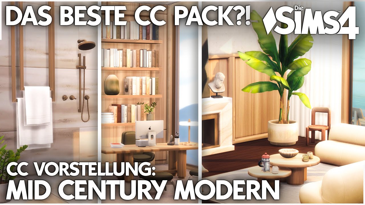 KOSTENLOS 😲 Die Sims 4 Mid Century Modern CC Packs als Download | Mods & CC Vorstellung!