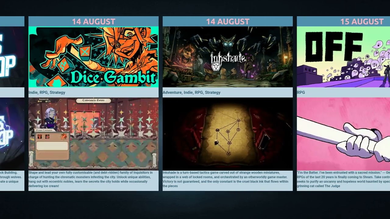 Upcoming Steam Games – August 2025 Releases