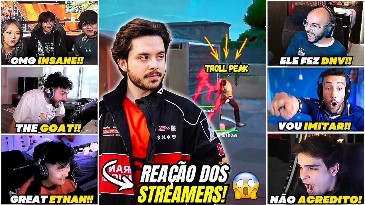 ETHAN FEZ ISSO… E OS STREAMERS SURTARAM! 🤯🔥