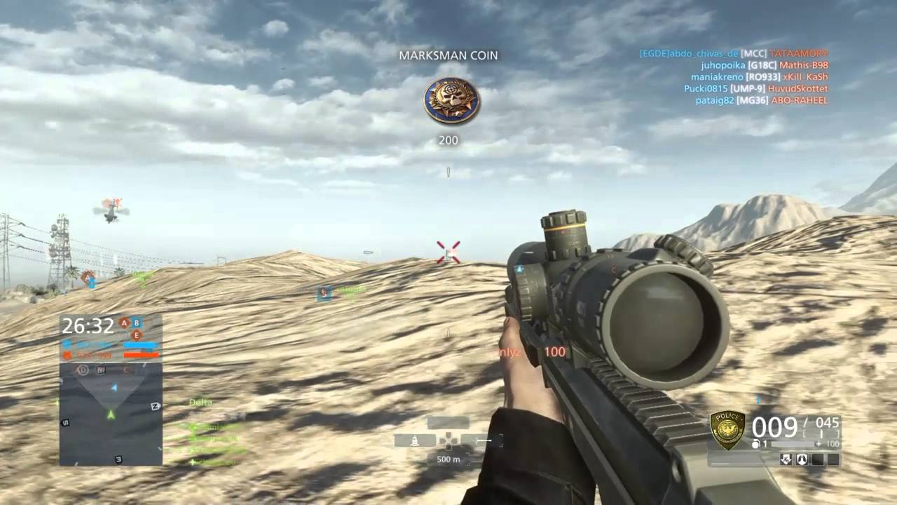 388-RECON Long Range Sniping Montage (First Collateral) | Battlefield Hardline