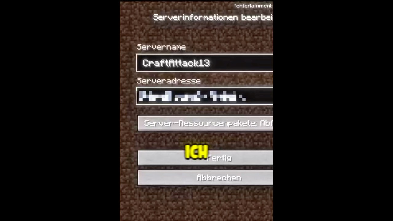 Ich habe die Server IP von Craftattack 13 heraus gefunden