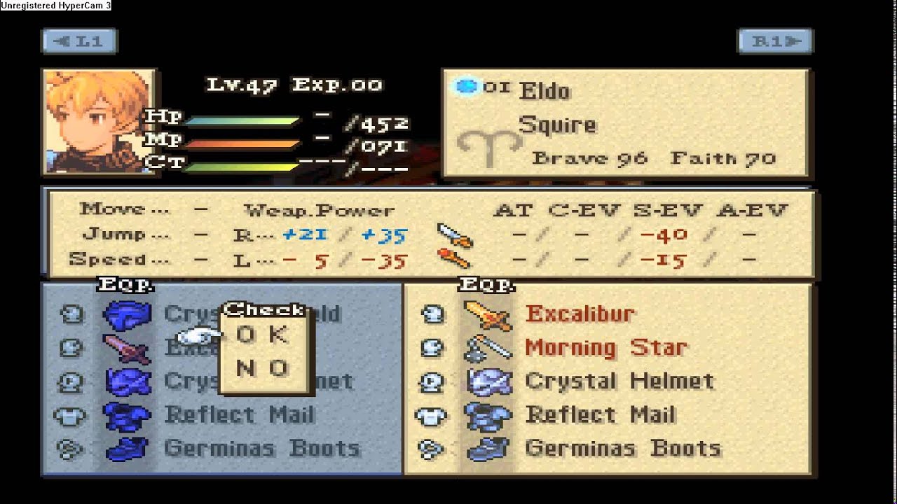 How To Duplicate Sword In Final Fantasy Tactics