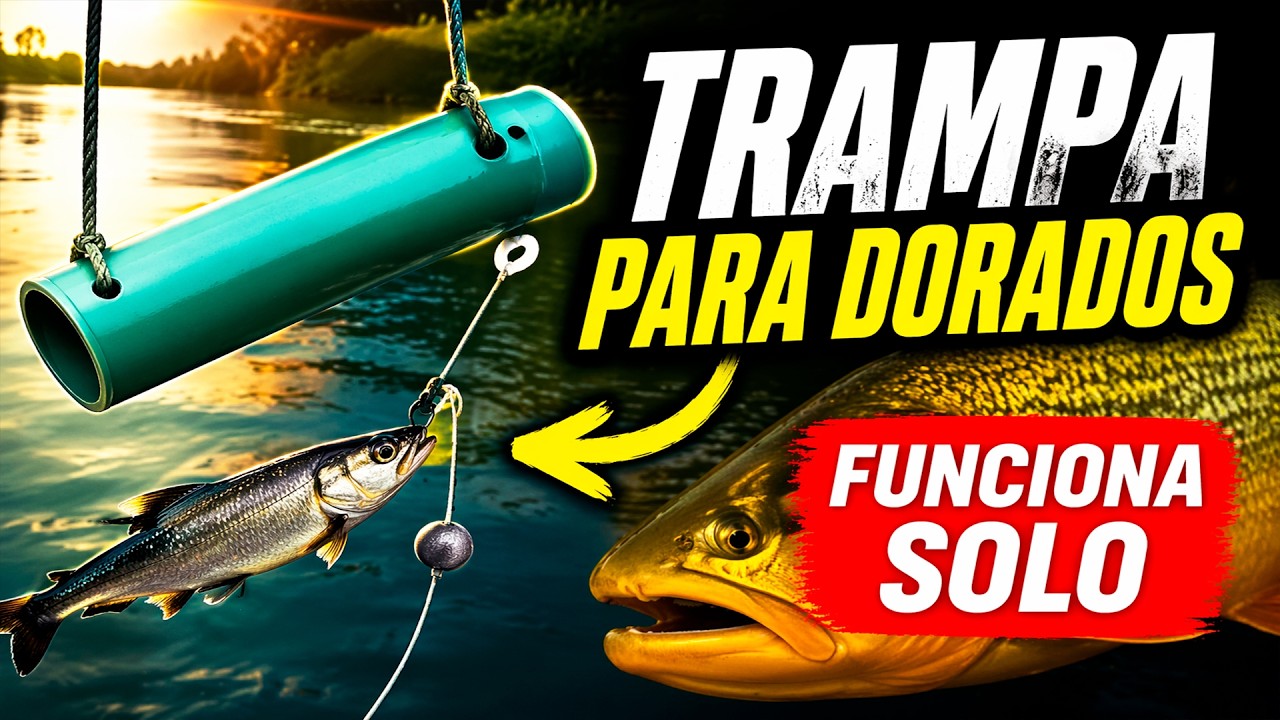🐟 TRAMPA de TUBO 100% Efectiva 🐟 Aparejo para pesca con carnada viva.