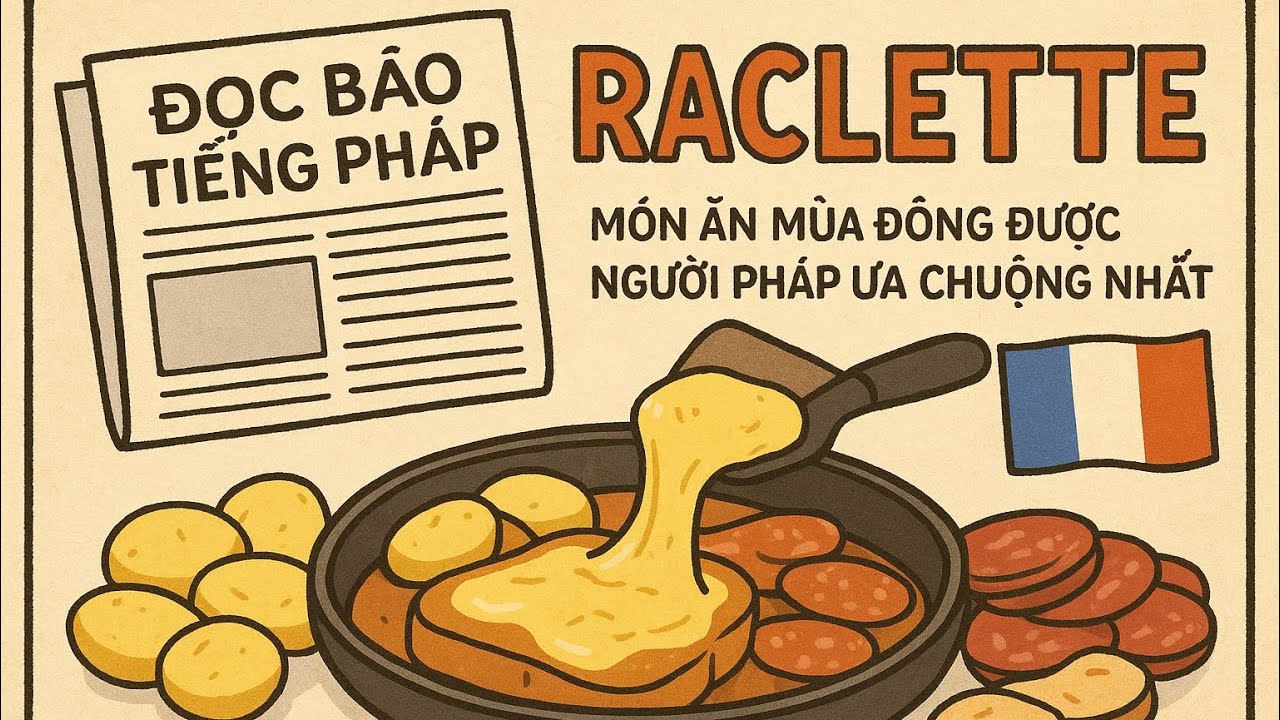 Đọc báo tiếng Pháp -RACLETTE ; món ăn mùa đông được người Pháp ưa chuộng nhất