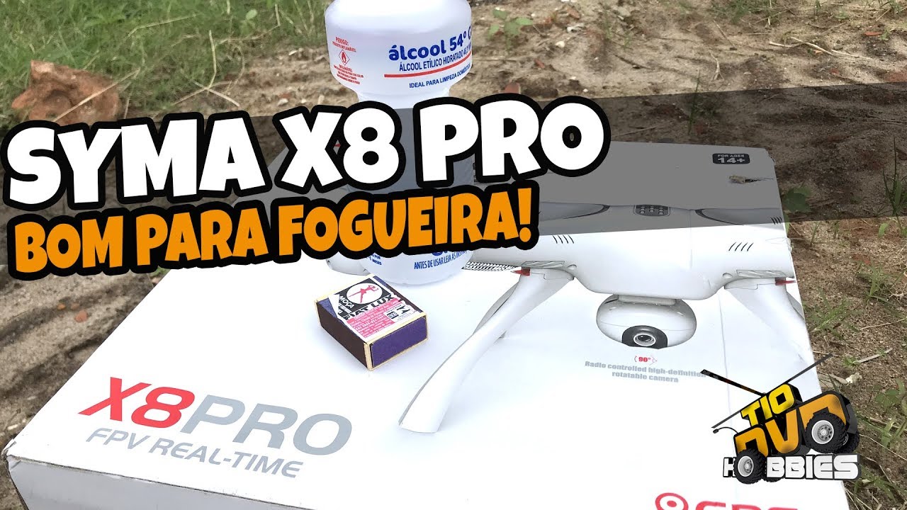 CUIDADO DRONE PERIGOSO! SYMA X8 PRO VOO TESTE