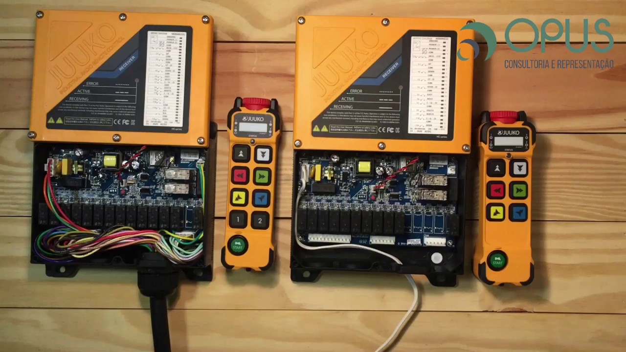 Controle remoto industrial Juuko - Função Tandem