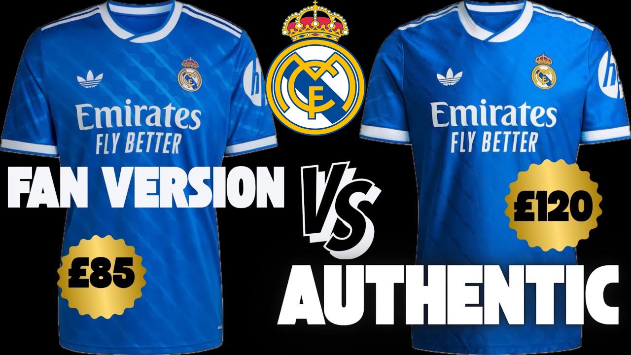 Real Madrid 25/26 Third Shirt Review 🔵 Authentic (Player) vs Fan Version | Adidas 
