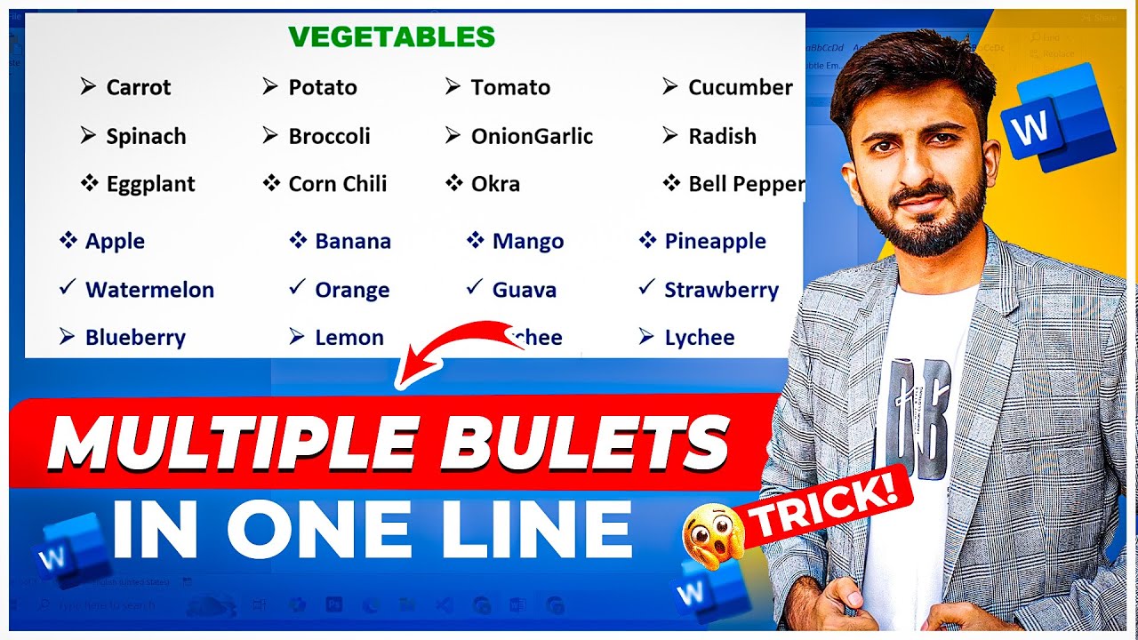 🔥 Hidden MS Word Trick Add Multiple Bullets in One Line   Zeeshan Mahdi