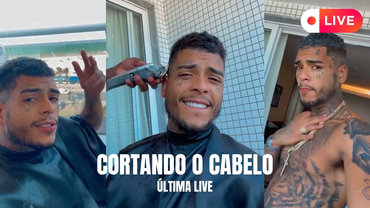 Mc Kevin Cortando o Cabelo (Última Live)
