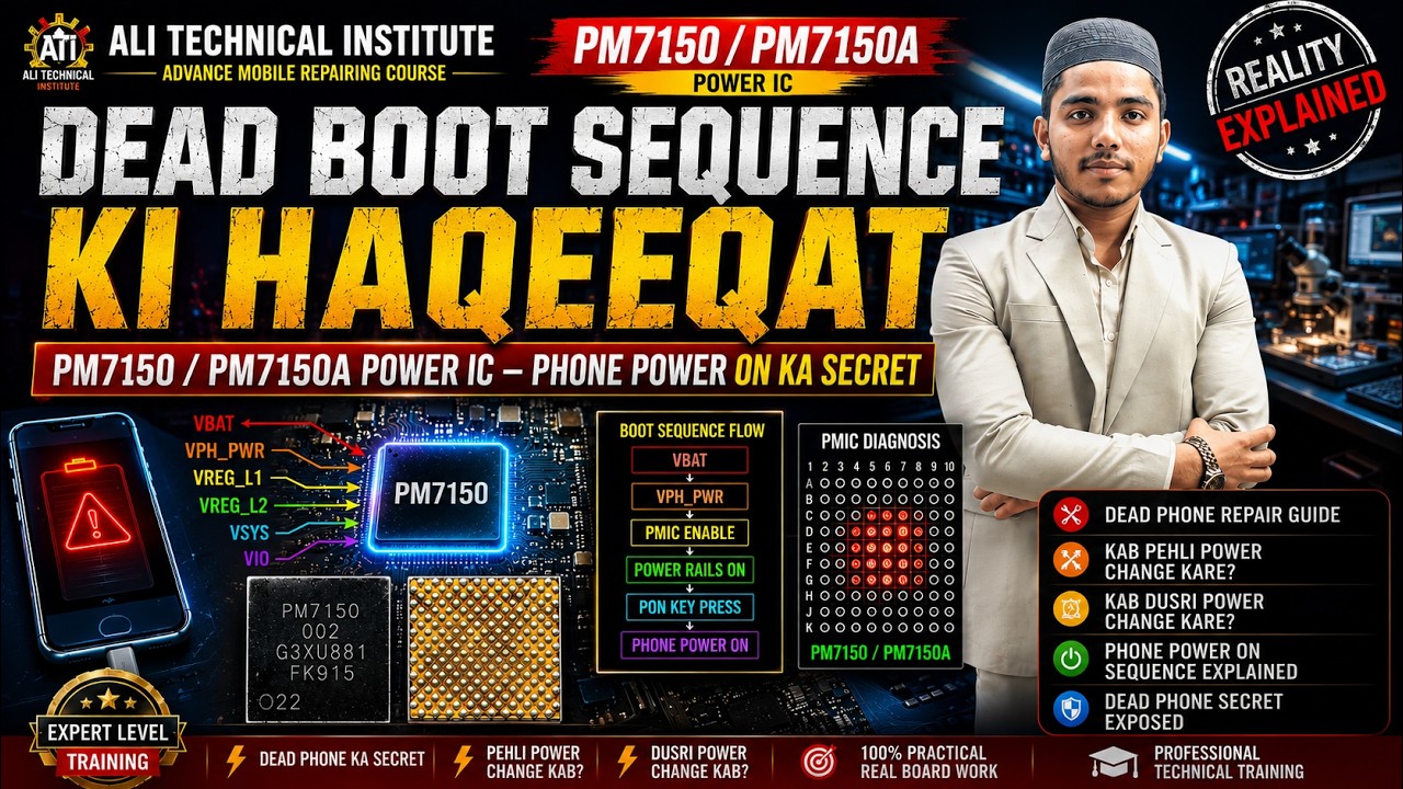 PM7150 / PM7150A Power IC Dead Boot Sequence | Dead Phone Ki Haqeeqat | Phone Power ON Secret