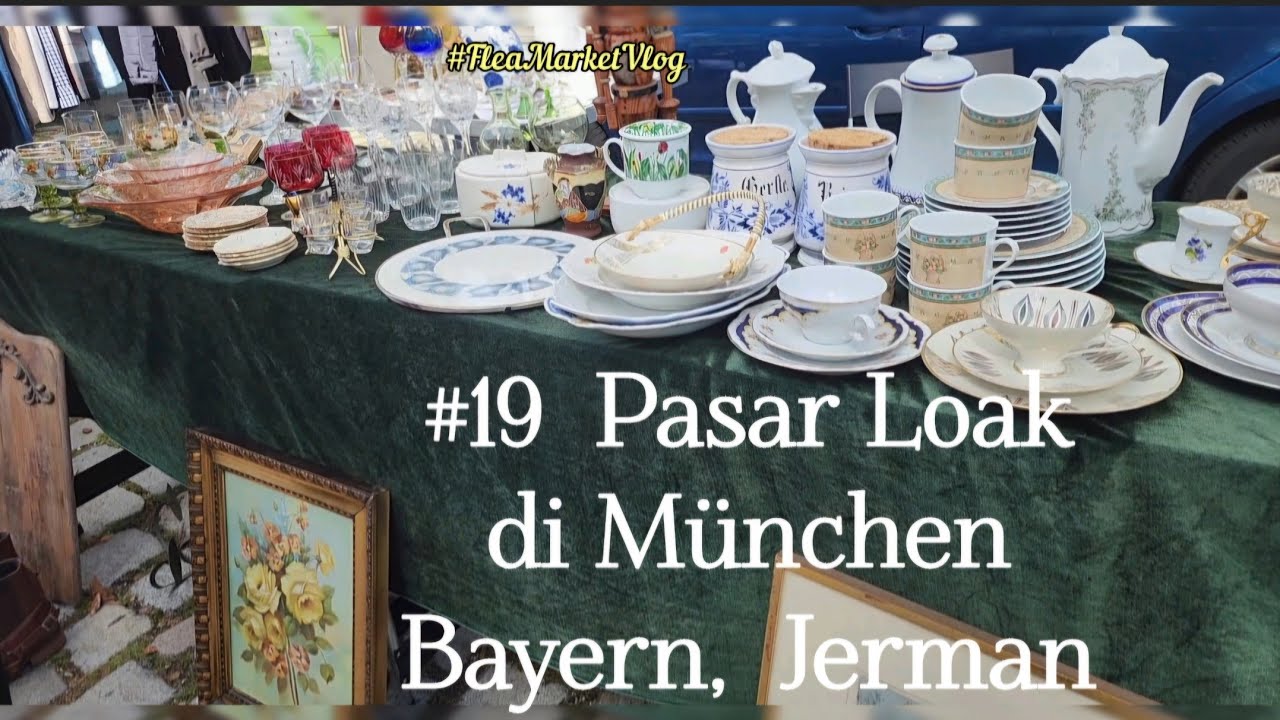 #19 Popular Flea Market in Munich, Germany | Olympia Park | Thrifting