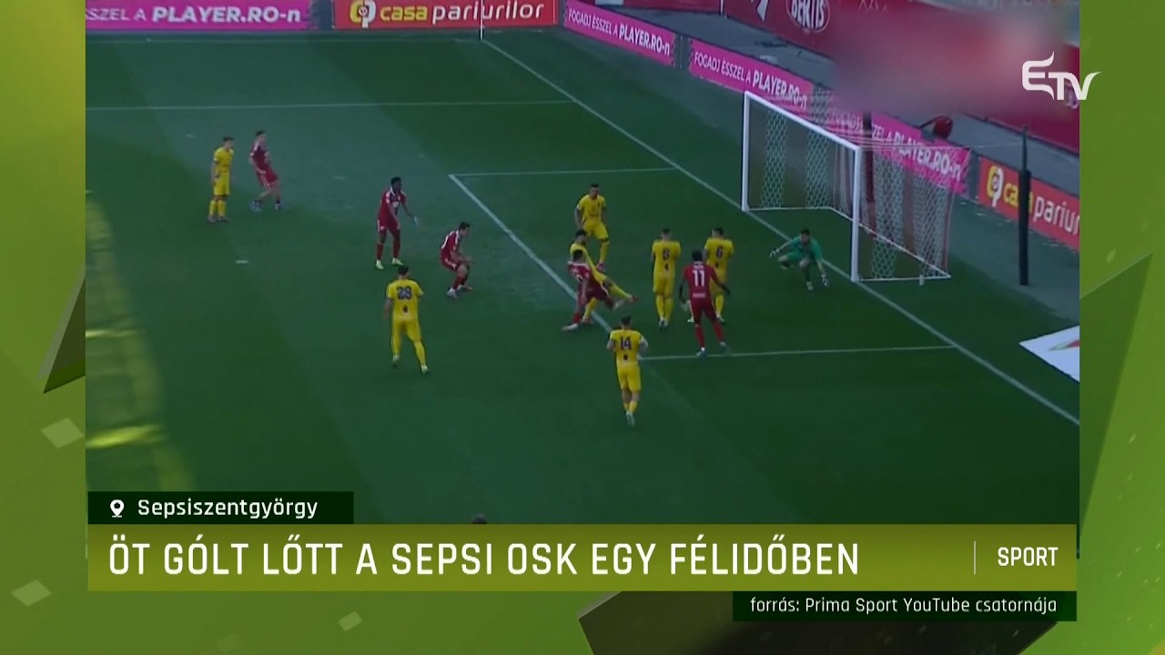 Öt gólt lőtt a Sepsi OSK egy félidőben – Erdély TV