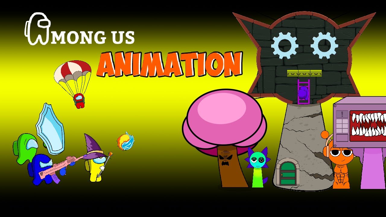 어몽어스 Among Us VS Incredibox Sprunki Mega Maze | AMONG US FUNNY ANIMATION