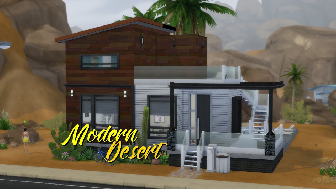 MODERN DESERT HOUSE | The Sims 4: Speedbuild (NO CC)