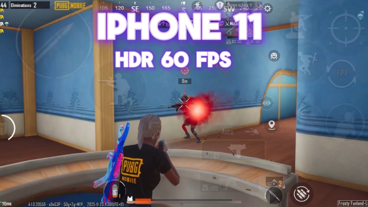 iPhone 11 HDR 60 FPS PUBG MOBILE 4025 best gameplay video 