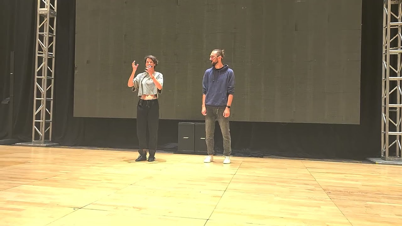 Jakub Jakoube and Emeline Rochefeuille  workshop Desert City Swing DCS West Coast Swing Convention