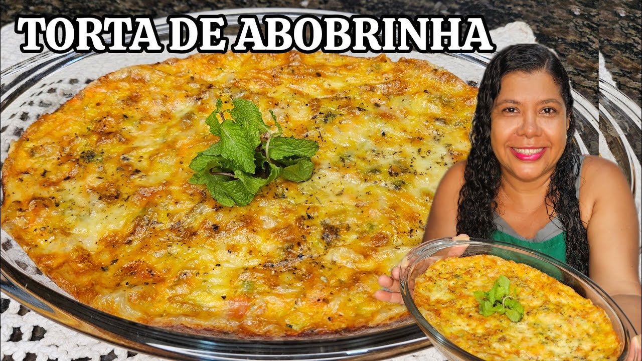 Torta de abobrinha com frango, um lanche leve, gostoso e saudável! | Vanuza Santos 