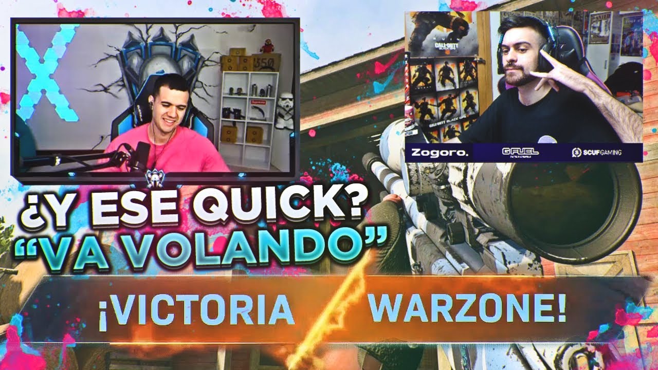 SE SORPRENDE AL VERME JUGAR a SNIPER en WARZONE w/ bysTaXx, FlexZ y Borraskka | Zogoro
