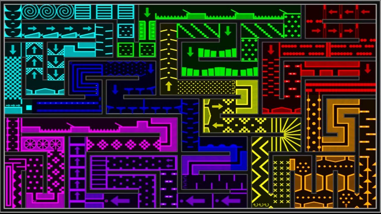 The 8 Colors Maze Race! - Marble Race In Algodoo