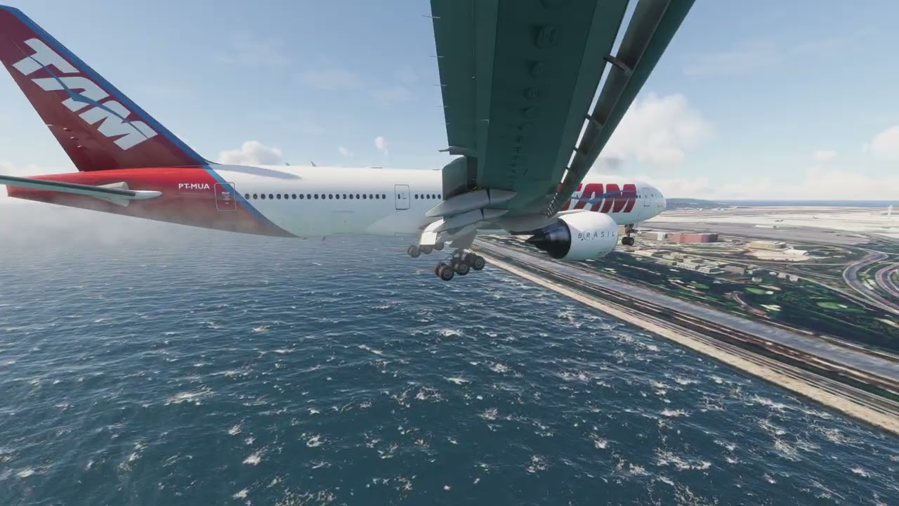 БЕЗУМНЫЙ БОКОВОЙ ВЕТР? Посадка LATAM Airlines в аэропорту Инчхон в Сеуле (4K)
