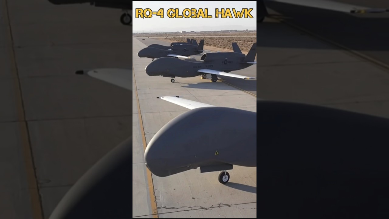 Vigilância Global! 🛰️🦅 O poder invisível e a tecnologia do RQ-4 Global Hawk da Força Aérea! ✨ Drones