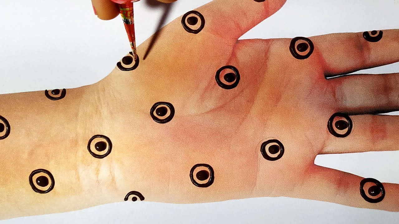 Easy Mehndi Trick - Latest Gol Tikki Mehndi Design for Hands - किसी भी त्यौहार लगाए ये मेहँदी