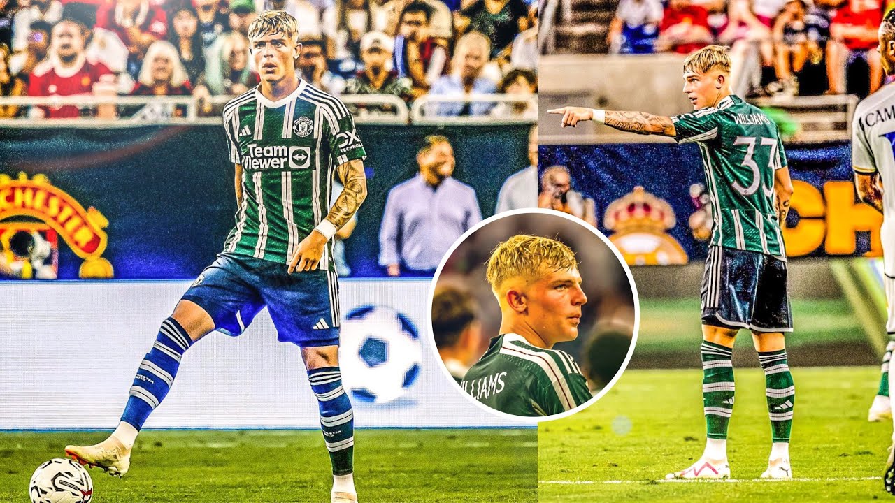 Brandon Williams vs Real Madrid 🔥 | Solid Defensive Performance | Manchester United Highlights