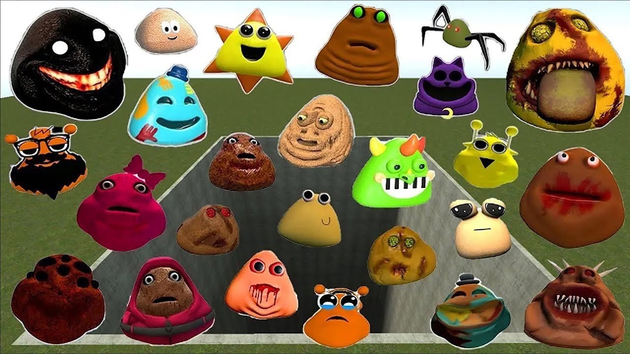 DESTROY ALL NEW 3D POU BOU'S REVENGE FAMILY in ACID POOL Garry's Mod
