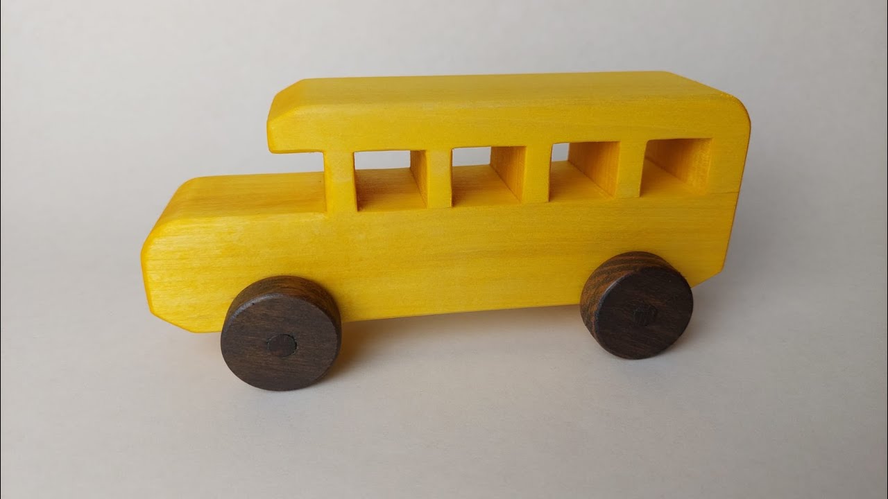 Wooden Toy American School Bus | Prepare Yourself For Christmas #4 DIY Christmas Gift