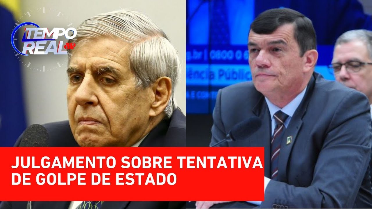 General Heleno e Paulo Sérgio Nogueira são levados ao Comando Militar para cumprir pena | TEMPO REAL