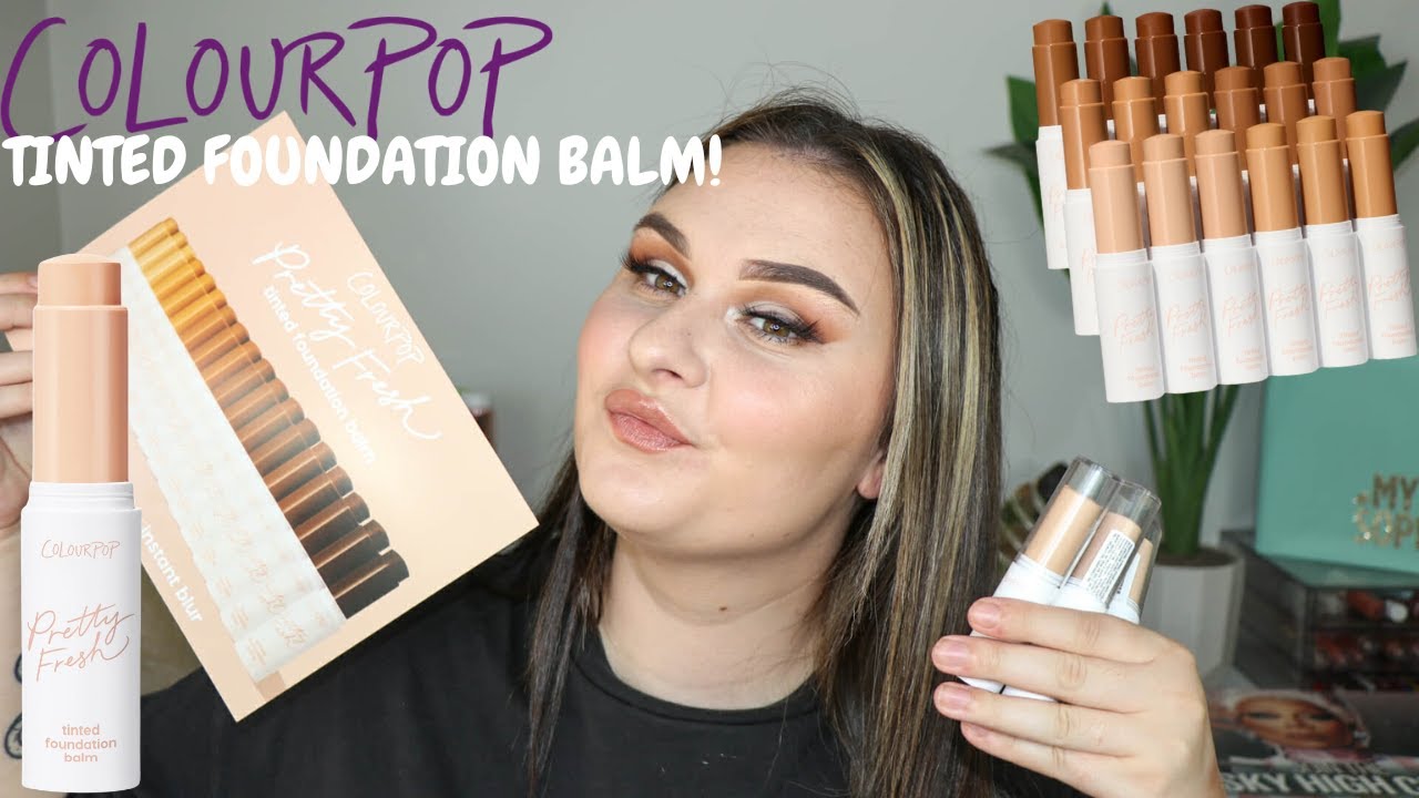LET'S TEST THE *NEW* COLOURPOP PRETTY FRESH TINTED FOUNDATION BALM!