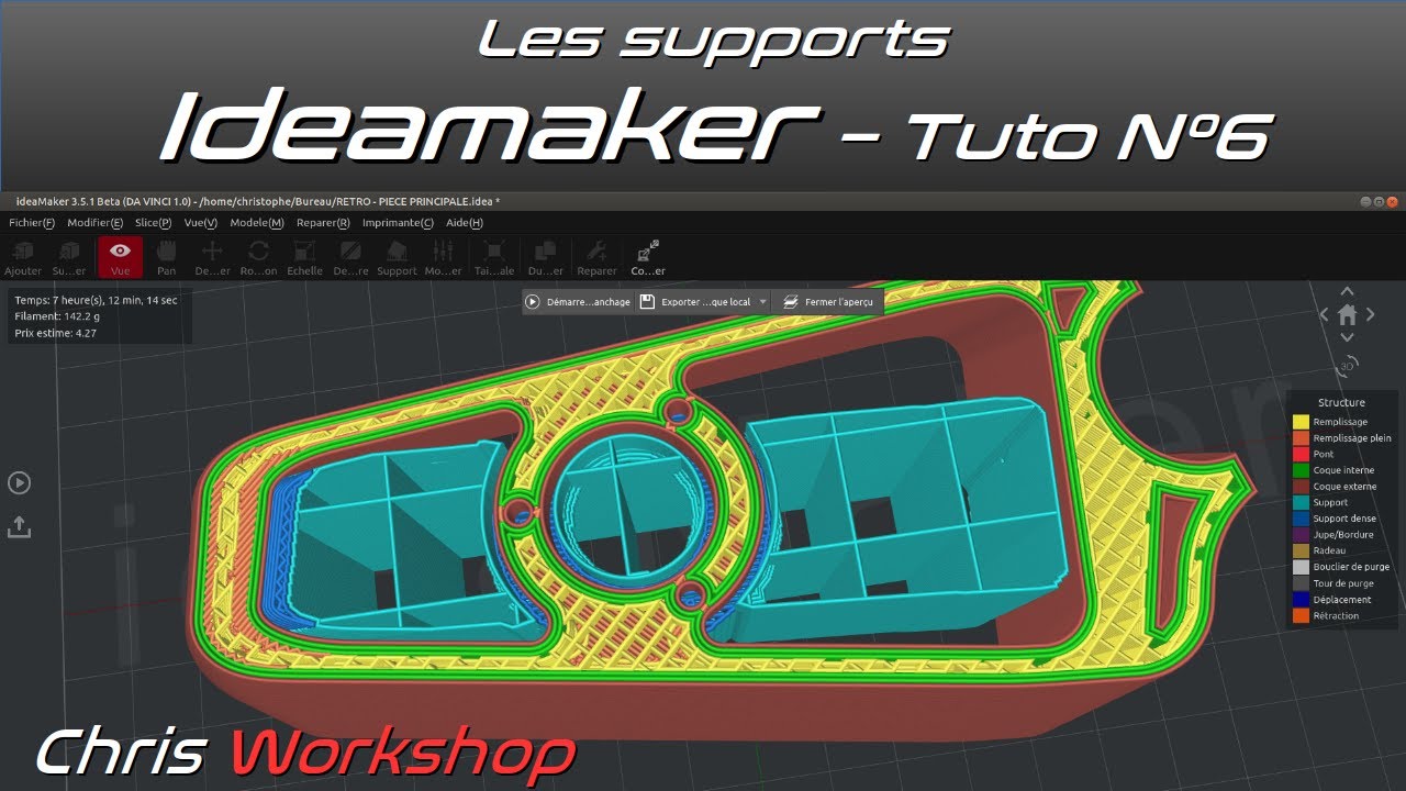 TUTO 6 IDEAMAKER : Les supports