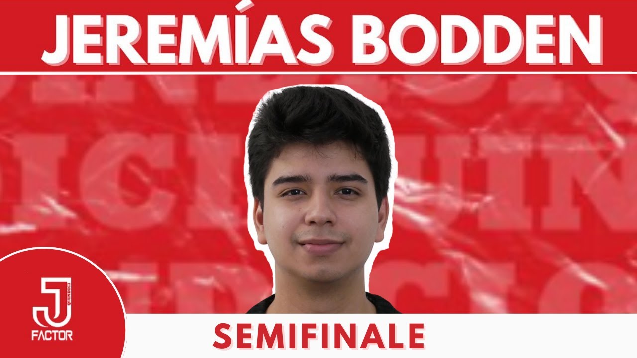 JEREMÍAS BODDEN canta “Venció Y Vivo Está” | SEMIFINALE J-FACTOR 15