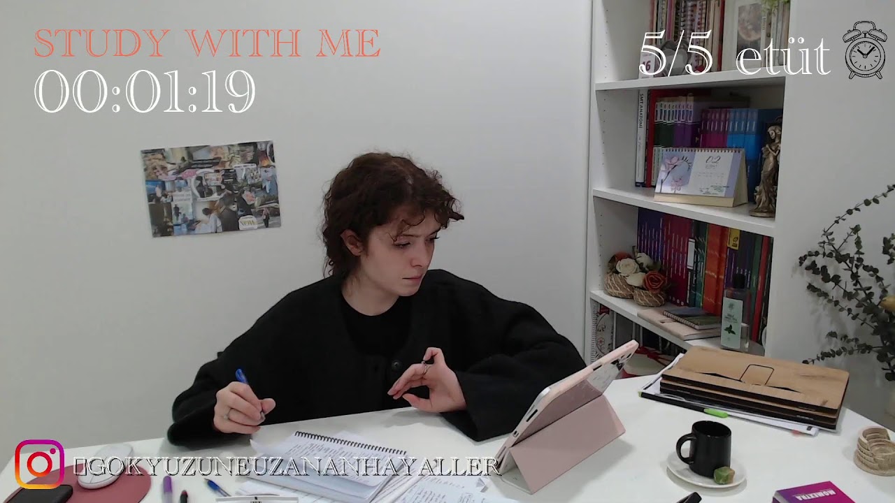 RAMAZAN BOYUNCA 5 SAAT BİRLİKTE DERS ÇALIŞIYORUZ // STUDY WİTH ME 5 HOURS
