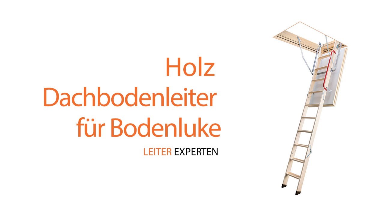 Holz Dachbodenleiter f&uuml;r Bodenluke