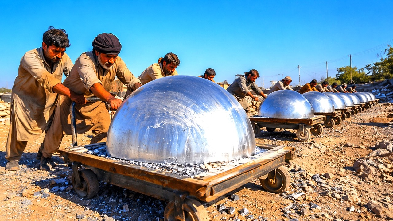 Pakistan Giant Stone Lathe Technique Turns Mountain Stone into Expensive Products @AmazingExperts