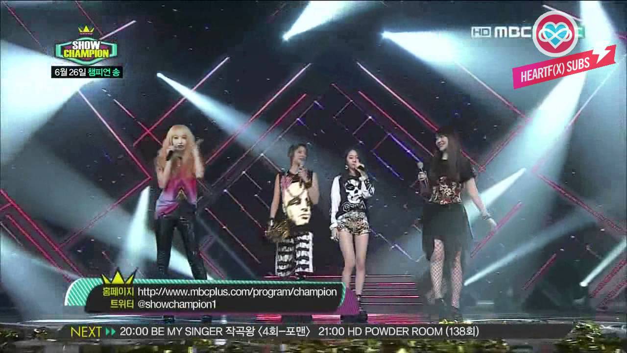 [HeartfxSubs] 120626 MBC Music Show Champion's Champion Song Award - f(x) (ENG)