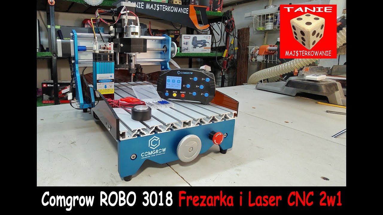 Bardzo Tania Frezarka CNC i Laser Tnący 2w1 - Comgrow ROBO 3018  Router Milling Machine TEST