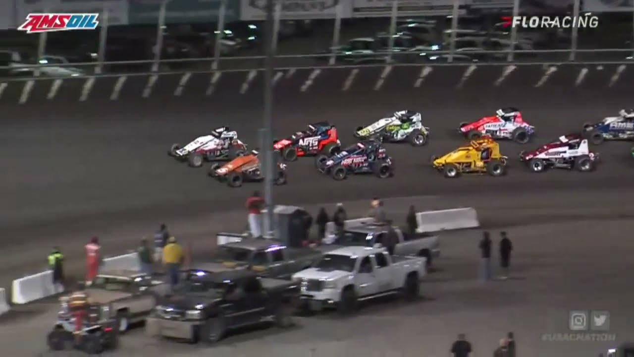 USAC AMSOIL National Sprint Car Highlights | Huset's Speedway USAC Nationals Finale | 9/12/2021