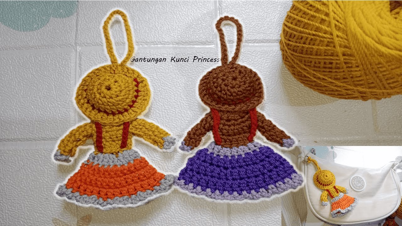 Princess flower crochet tutorial for bag